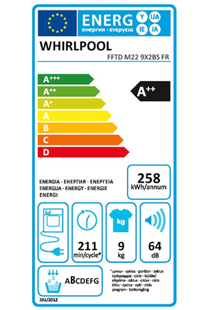 Sèche-Linge Whirlpool Fftdm229x2bsfr