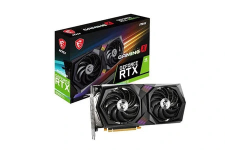 Carte Graphique Msi Carte Graphique - Msi - Geforce Rtx 3060 Ti Gaming X 8G Lhr - 8 Go - Gddr6 - Pcie 4.0 - Hdmi / 3 X Displayport (912-V397-230)