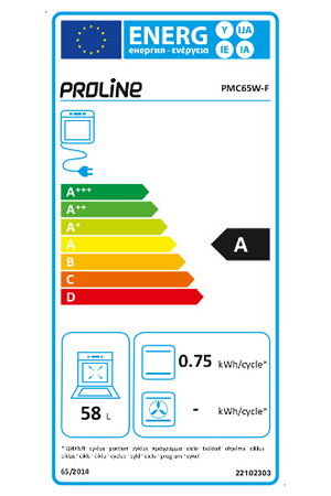 Cuisinière Mixte Proline Pmc65w-F