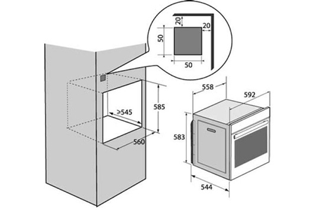 Four DE DIETRICH DOP8574A