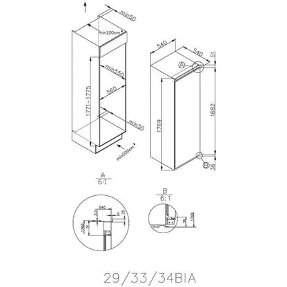 Congélateur encastrable HAIER HFE 172 NF