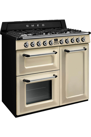 Piano de cuisson SMEG VICTORIA 100CM MIXTE CREME - TR103P