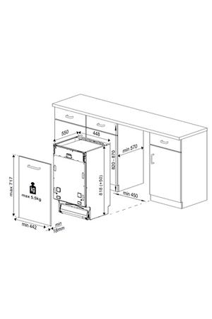 Lave-Vaisselle Beko Encastrable - Pdis28120 45cm