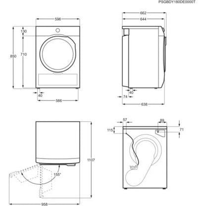 Sèche linge pompe à chaleur ELECTROLUX EW8H5349PS