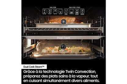 Four SAMSUNG NV7B5755SAK - FOUR DUAL COOK FLEX - MULTIFONCTIONS