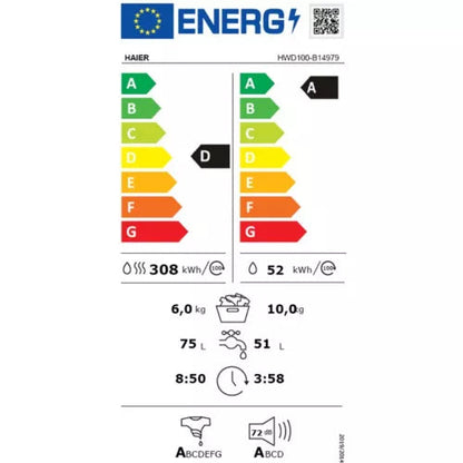 Lave linge séchant hublot HAIER HWD100-B14979-FR