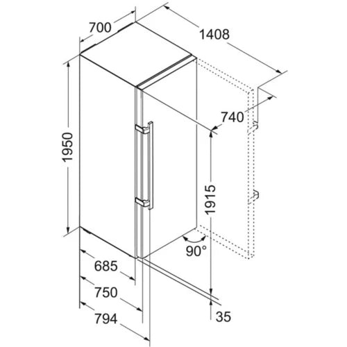 Congélateur armoire LIEBHERR GN5235-21